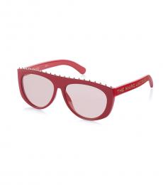 Marc Jacobs Red Studs Cat Eye Sunglasses