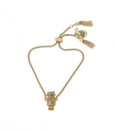 Betsey Johnson Golden Owl Slider Bracelet