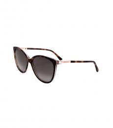 Jimmy Choo Dark Brown Cat Eye Sunglasses