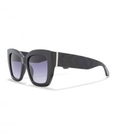 Vince Camuto Black Gradient Cat Eye Sunglasses