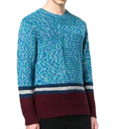 Blue Crew-Neck Sweater