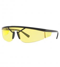 Versace Black-Yellow Modish Sunglasses