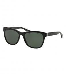 Black Green Square Sunglasses