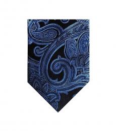 Brown-Blue Skinny Classic Tie