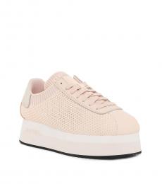 Pink Wedge Sneakers