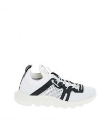 Ermenegildo Zegna White Techmerino Wool Sock Sneakers  
