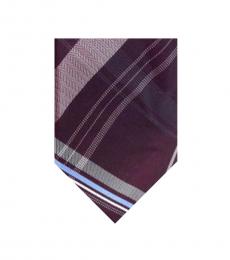 Purple Classic Check Tie