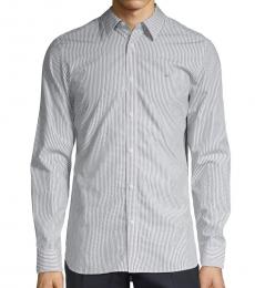 Calvin Klein Black White Extra-Fine Pinstripe Shirt