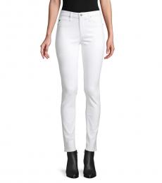 AG Adriano Goldschmied White Prima Skinny-Leg Pants