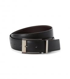 Calvin Klein Black-Brown Leather Reversible Belt