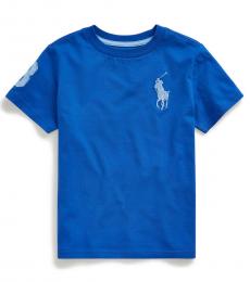Ralph Lauren Little Boys Travel Blue Big Pony T-Shirt