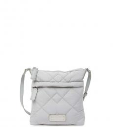 Marc Jacobs Ghost Grey Quilted Medium Crossbody