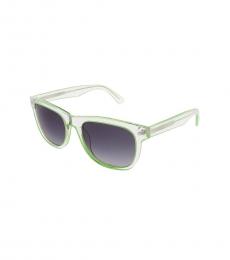 Dsquared2 Crystal-Lime Green Square Sunglasses