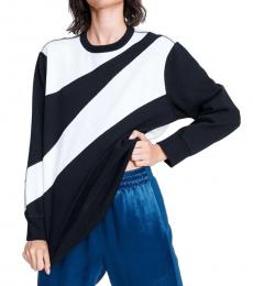 Rag And Bone Black White Abstract Zebra Sweatshirt