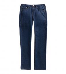 True Religion Boys Blue Rivet Straight Leg Jeans