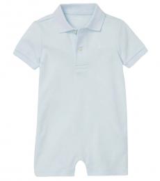 Ralph Lauren Baby Boys Beryl Blue Interlock Polo Shortall