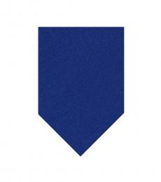 Blue Solid Slim Tie