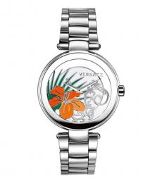 Silver Mystique Hibiscus Watch
