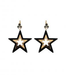 Black Gold Stelle Star Earrings