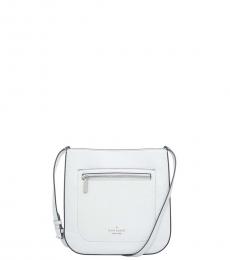 White Leila Medium Crossbody Bag