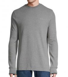 Ben Sherman Grey Textured Sweatshirt