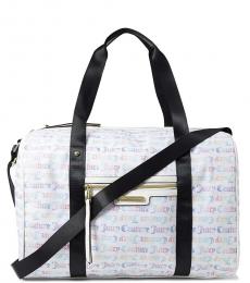 Juicy Couture White Overnighter Large Duffle Bag