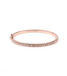 Rose Gold Crystal Bangle Bracelet