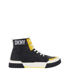 DKNY Black Zip High Top Sneakers