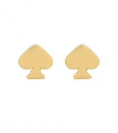 Kate Spade Golden Signature Spade Stud Earrings