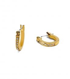 Coach Golden Pave Signature Earrings