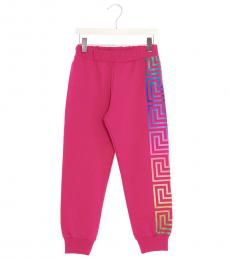 Young Versace Girls Pink Rainbow Print Joggers