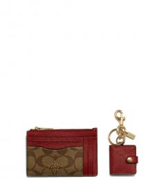 Coach Red ID Wallet