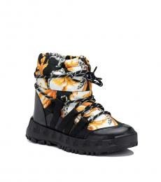Young Versace Girls Multicolor Barocco Mountain Boots