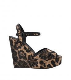Dolce & Gabbana Leopard Print Devotion Wedges