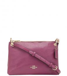 Purple Mia Medium Crossbody Bag
