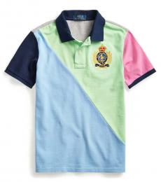 Ralph Lauren Boys Blue Lagoon Pony-Crest Polo