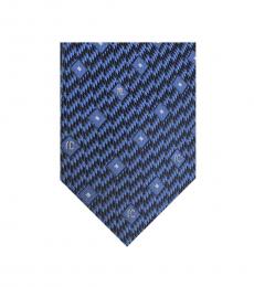 Blue Marine Black Micro Diamond Tie