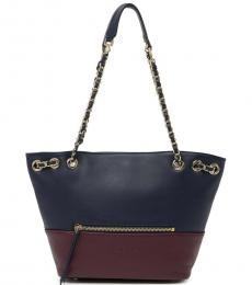 Lancaster Paris Navy Mademoiselle Estelly Large Tote