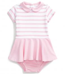 Ralph Lauren Baby Girls Pink Ponte Dress