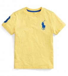 Ralph Lauren Little Boys Oasis Yellow Big Pony T-Shirt
