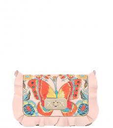 Red Valentino Pink Fiori e Farfalle Small Crossbody