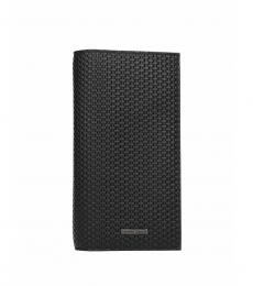 Emporio Armani Black Long Front Logo Wallet