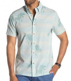 Ben Sherman Light Blue Short Sleeve Fit Hawaiian Shirt