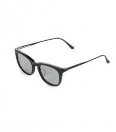 Bottega Veneta Shiny Black Cat Eye Sunglasses