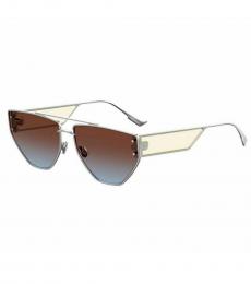 Christian Dior Palladium Geometric Sunglasses