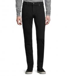 7 For All Mankind Black Mid-Rise Skinny-Fit Jeans