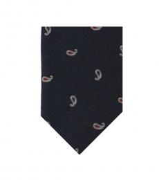 Dolce & Gabbana Blue Silk Pattern Slim Tie
