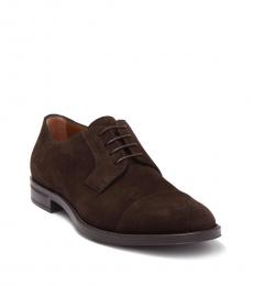 Hugo Boss Dark Brown Coventry Suede Lace Ups