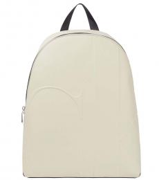 Calvin Klein White Sculpted Round Large Backpack