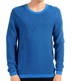 Versace Collection Blue Ribbed Sweater